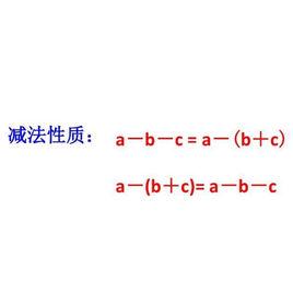 減法性質 減法性質