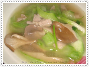 絲瓜平菇瘦肉湯
