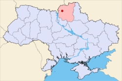 切爾尼戈夫在烏克蘭的位置