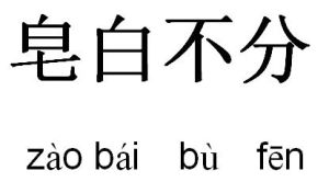 不分皂白