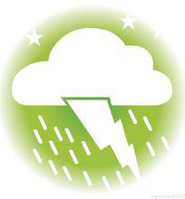 雷陣雨氣象標識
