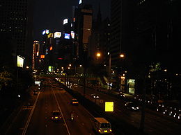 香港島的霓紅燈