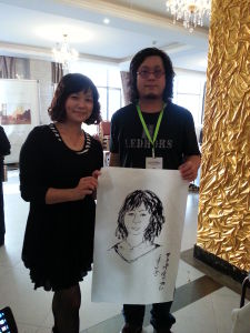 詹亦然現場肖像寫生作品