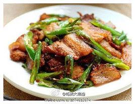 青椒乾煸五花肉