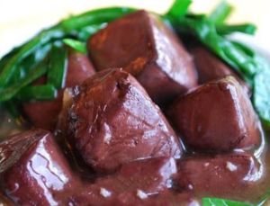 蒜茸豬紅拌時蔬 蒜茸豬紅拌時蔬