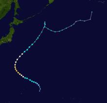 強颱風科羅旺 路徑圖