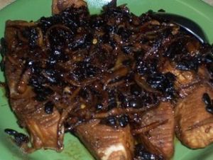 燜姜豉魚 燜姜豉魚