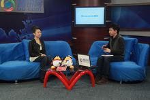 潘曉婷攜新書做客騰訊 盡顯成熟氣質