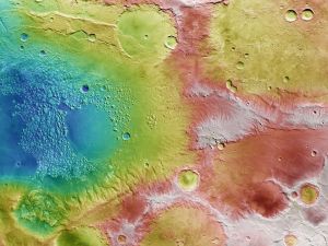 火星色彩地形圖