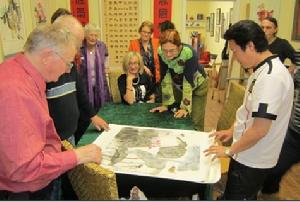 營華林在德國傳播中國畫文化