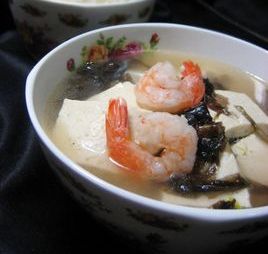 蝦仁豆腐湯