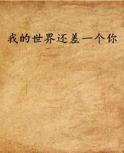 我的世界還差一個你 我的世界還差一個你