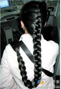 辮子[頭髮編織成的髮型]