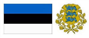 愛沙尼亞國旗國徽