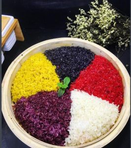 五色花糯米飯 五色花糯米飯