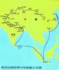 佛教東傳路線圖