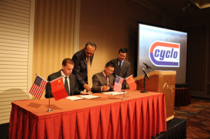 賽科龍中國簽約現場