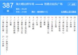 青島公交387路 青島公交387路