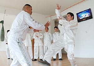 宗鶴拳的功夫就在於彈陡震撞之間