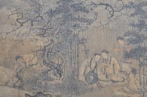 竹林撥阮圖 竹林撥阮圖