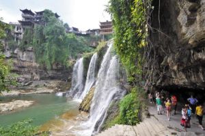 石坑峽瀑布群 石坑峽瀑布群