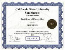 國外博士學位證書