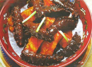 海參燒青魚 海參燒青魚