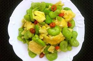 蠶豆炒雞蛋 蠶豆炒雞蛋