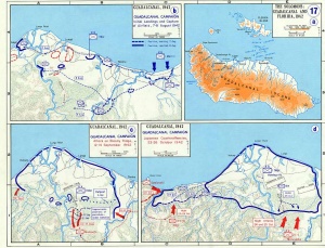瓜達爾卡納爾島爭奪戰作戰圖
