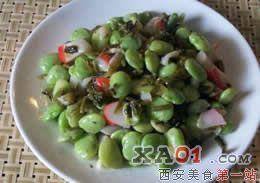 川冬菜炒鮮蠶豆 川冬菜炒鮮蠶豆