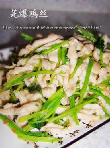 芫爆雞絲 芫爆雞絲