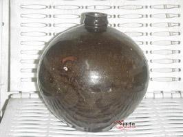 北宋磁州窯系黑釉鐵鏽花瓶 北宋磁州窯系黑釉鐵鏽花瓶