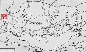 元朝時期的蒙古疆域圖
