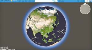 天地圖上的三維圖像