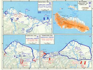 瓜島爭奪戰作戰圖