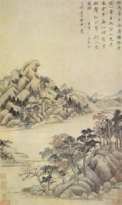 董其昌《秋興八景圖》之一