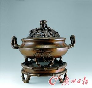 竹紋銅熏爐 竹紋銅熏爐