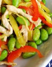 醃菜毛豆炒肉絲 醃菜毛豆炒肉絲