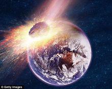 小行星撞擊地球（想像圖）