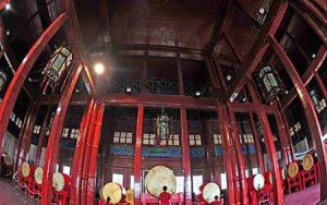 北京鼓樓的二樓大廳