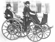 1886年戴姆勒和兒子駕車旅行