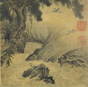 宋松澗山禽圖頁 宋松澗山禽圖頁