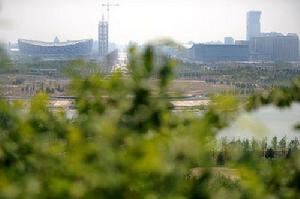 遠眺中的國家體育場