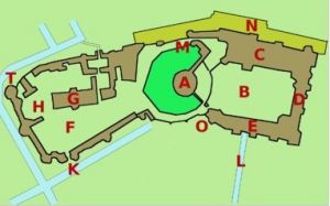 溫莎城堡的平面圖