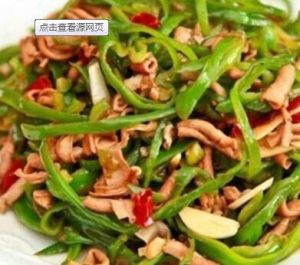 青椒炒鴨腸 青椒炒鴨腸