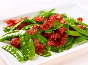 扁豆千張炒香腸 扁豆千張炒香腸