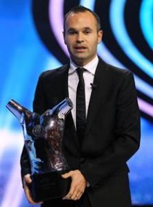 歐洲最佳球員第二屆得主伊涅斯塔