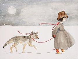 雪地里的女孩 雪地里的女孩