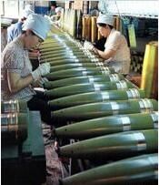 130炮彈生產線