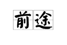 前途[詞語釋義]